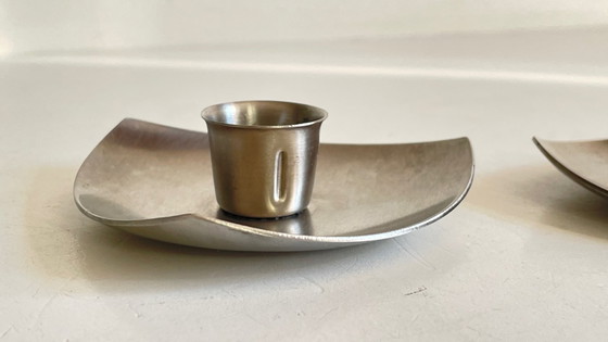 Image 1 of BOUGEOIRS Géométriques Métal Brossé VINTAGE