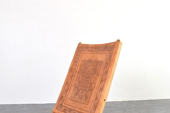 Image 1 of Sedia pieghevole di Ángel Pazmiño per Muebles de Estilo, anni '60.