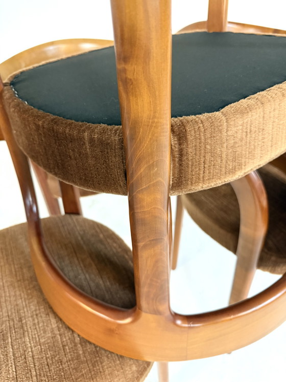 Image 1 of Set van 6 vintage eetkamerstoelen ‘60