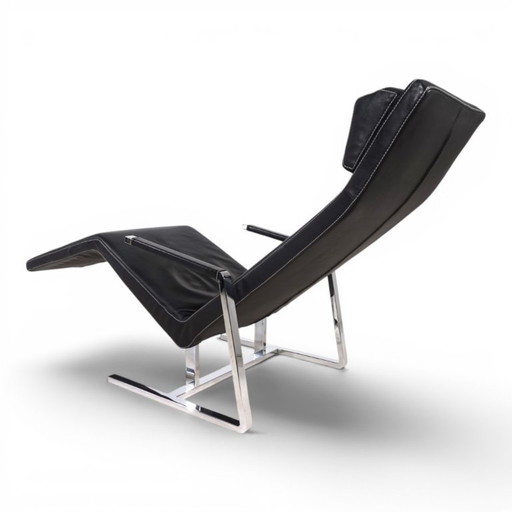 Team by Wellis MaRe leren loungestoel en chaise longue van Christophe Marchand, 2002