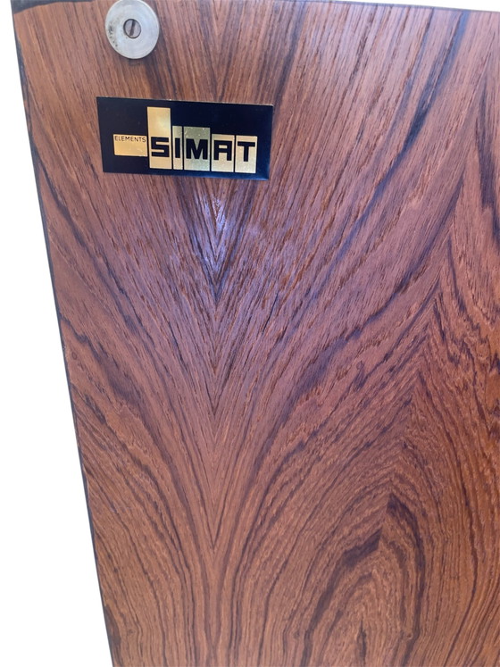 Image 1 of Vintage teakhouten dressoir - Simat - jaren 70
