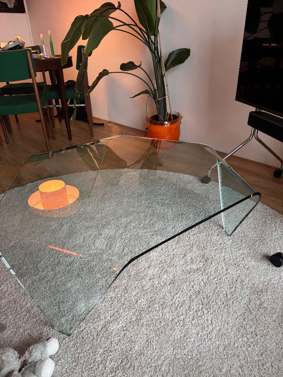 Image 1 of table basse vintage en verre