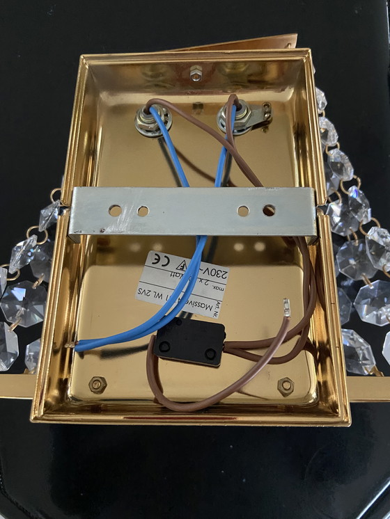 Image 1 of Vintage ‘70 strass wandlamp