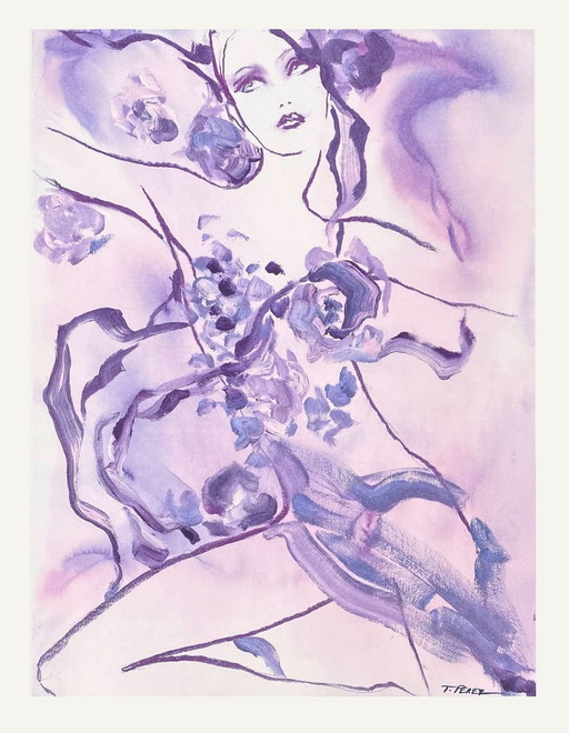 Serigrafía de Thierry PEREZ Printemps 1997