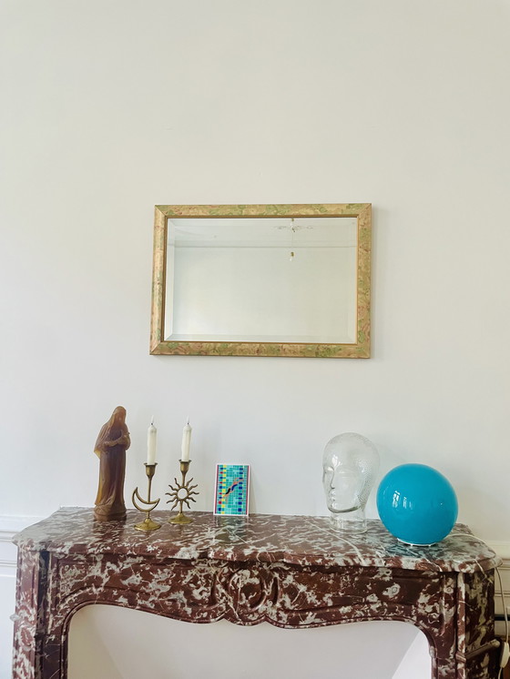 Image 1 of Espejo floral rosa