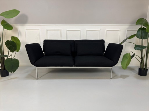 Canapé Brühl Roro Medium Stoff Schwarz