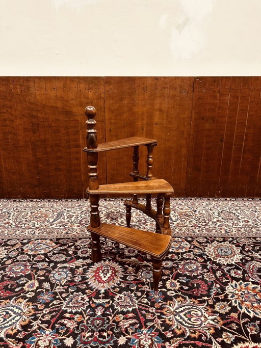 Classic English Library Ladder
