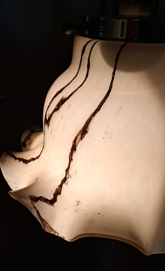 Image 1 of VINTAGE 70' PEILL & PUTZLER LAMPE DE PLAFOND beige marron