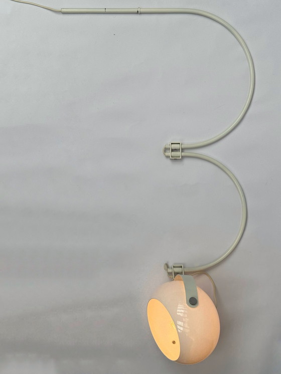 Image 1 of Vintage Space Age dubbele boog wandlamp | Dijkstra | Nederlands design uit de jaren 70