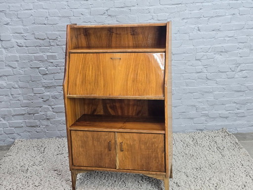 Escritorio de diseño vintage lacado de alto brillo, década de 1960