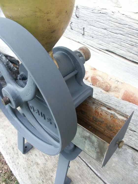 Oude graanmolen – Tuinaccessoires, Metaal, Messing, Industrieel (photo 3 of 11)
