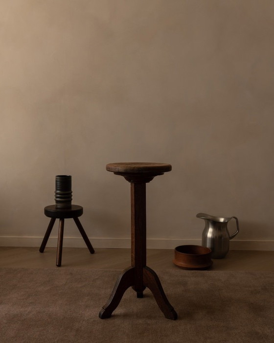 Image 1 of Portavasi vintage in legno con piedistallo