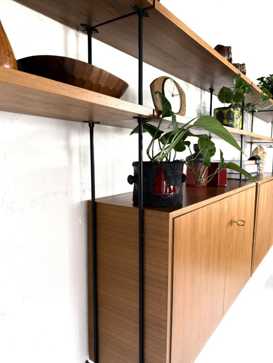 Image 1 of Vintage modulair teakhouten wandsysteem, Omnia ‘60