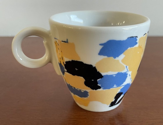 Due tazzine da caffè espresso con piattini, motivo astratto, Jan Cremer, Stoviglie, Ceramica, Porcellana (foto 9 di 12)