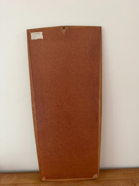 Image 1 of Miroir vintage danois Jansen Spelje en teck - Miroir du milieu du siècle