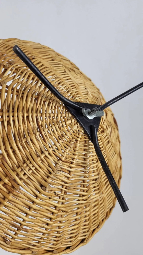 Vintage rattan and metal basket 1960's – Crockery, Wicker (photo 7 of 7)