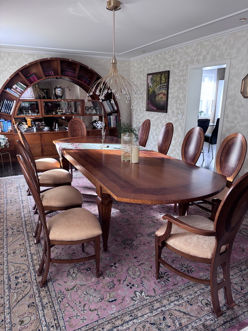Exclusive’s Carpanelli dining room (table, chairs, wall unit)