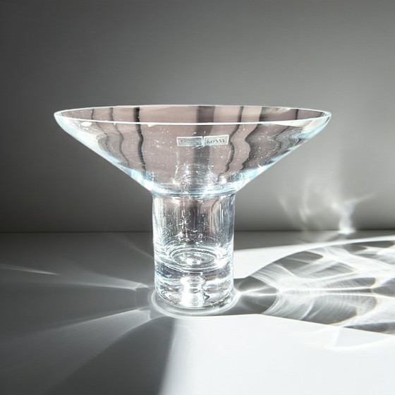 Image 1 of Vase Krosno Bonny avec base à bulles et autocollants d'origine