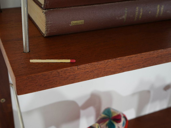 Danish Teak Veneer Modular Shelving System From The 1970s, Five Adjustable Shelves – Bookcases, Wood (photo 16 of 18)