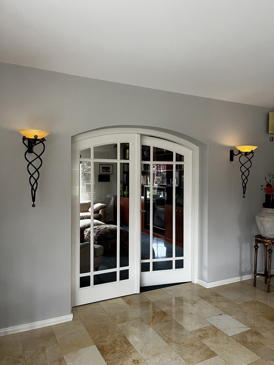 Image 1 of Lampes murales Twee Tenzani avec miroir en verre de Murano