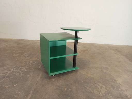 Vintage postmodern bijzettafeltje, groen