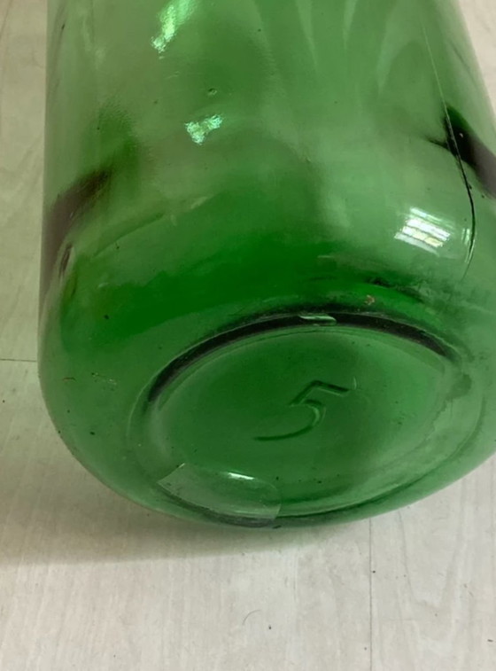 Image 1 of Vintage groene demijohn vaas van 5 liter