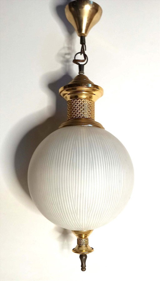 Pendelleuchte aus den 1960er Jahren, Durchmesser 39 cm