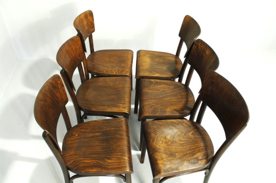 Sedie da pub Thonet H-48, anni '30, set di 6 – Sedie da pranzo, Legno (photo 15 of 16)
