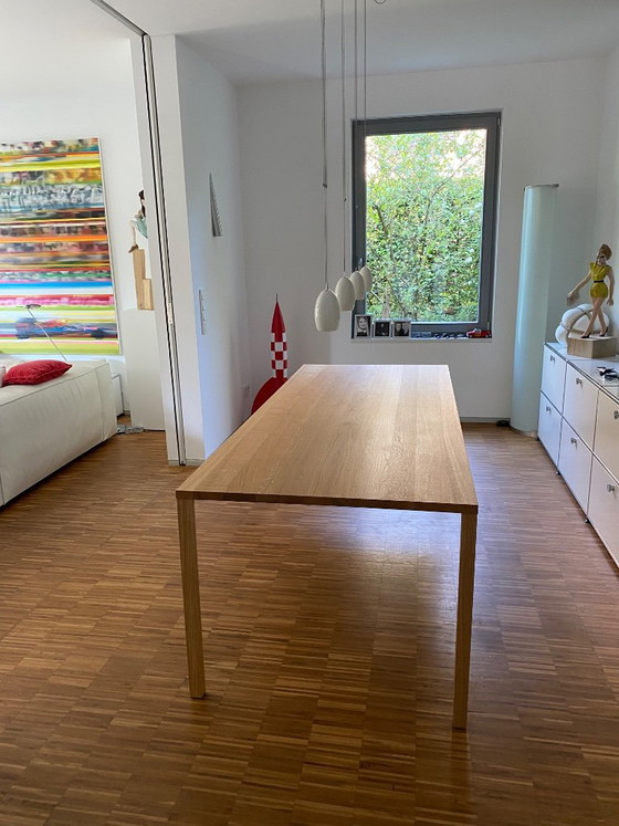SLIC Dining table by more, solid oak 220x90 cm, New price 4,413.00 (As new+Invoice), Wood, Beige (photo 4 of 6)