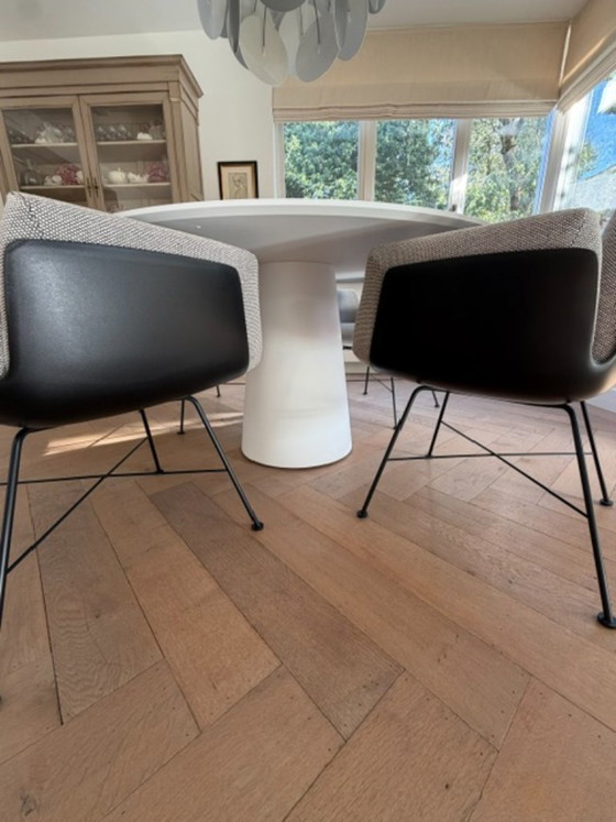 Design COR Conic Dining Table with Alvo Chairs – Dining set, Metal, Plastic (photo 17 of 22)