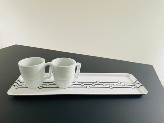 Image 1 of Vassoio in melamina IKEA vintage con grafica