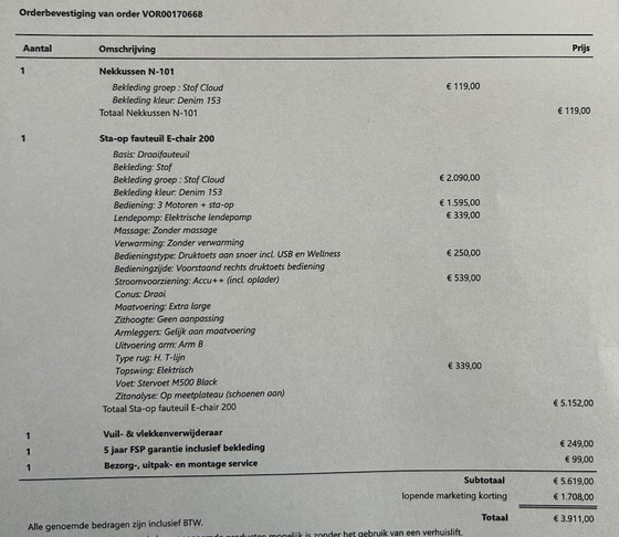 Image 1 of stand-up chair - Prominent E-chair 200