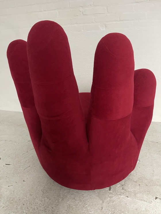 Image 1 of Vinger fauteuil vintage draaistoel 