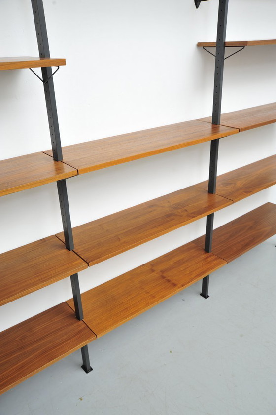 Image 1 of Walnut shelving system by Pira (1960s)