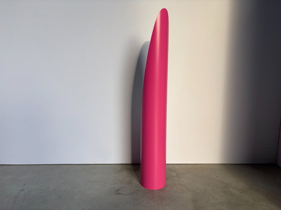 Unghia mirror by Rodolfo Bonetto, Italy 1970s, Glass, Plastic, Pink, Vintage (photo 2 of 10)