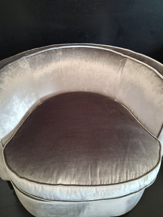 Image 1 of Fauteuil pivotant Adje avec housses de coussin décoratives assorties