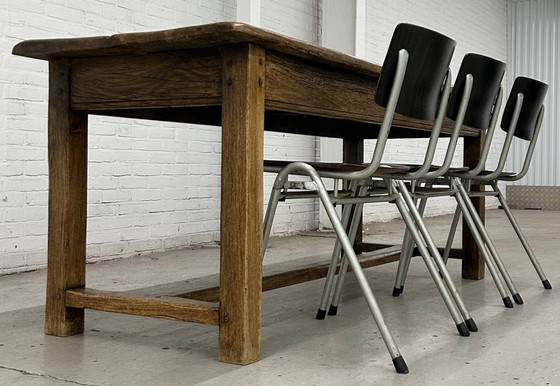 Image 1 of Table paysanne française ancienne