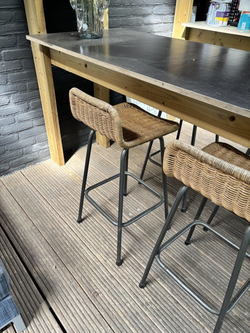 Tabourets de bar Rohe vintage 6x