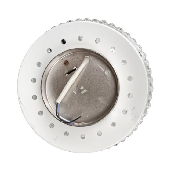 Image 1 of Lampada da soffitto/parete in cristallo Kamenický Šenov, anni '70 | Stile Bruxelles | Ottime condizioni