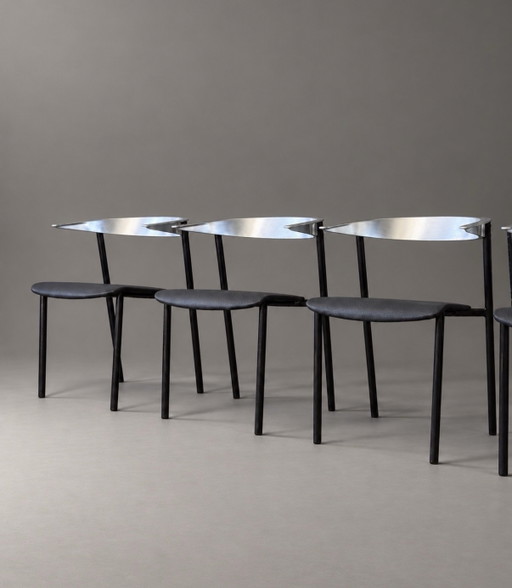 4 Chaises de salle à manger Gala — Bernal & Isern pour Sellex, 1988