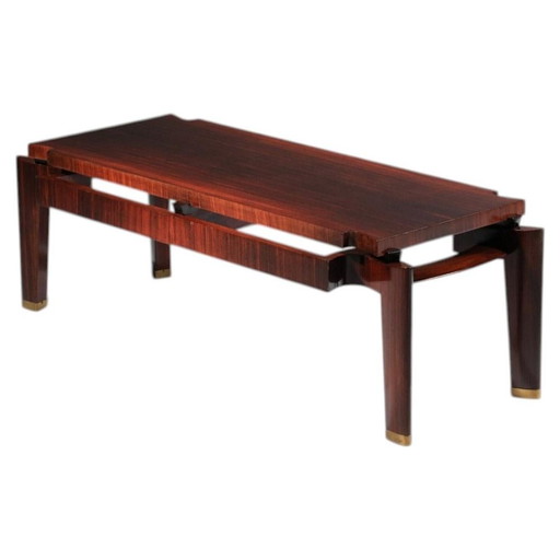 Renato Polidori Italienischer Mid Century Couchtisch aus Holz für Skipper 1960