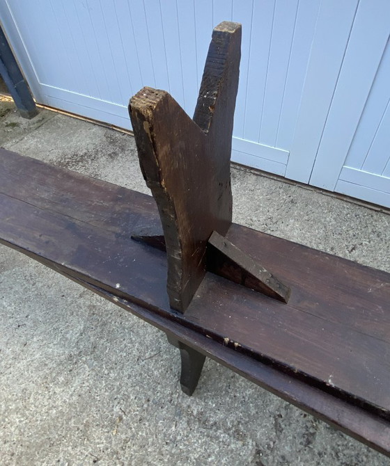 Solid wood farm bench 300cm for rustic farm table 1950 – Benches (photo 8 of 16)