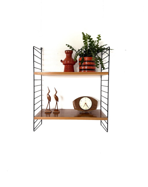 Vintage walnut wall rack, WHB Germany ‘60