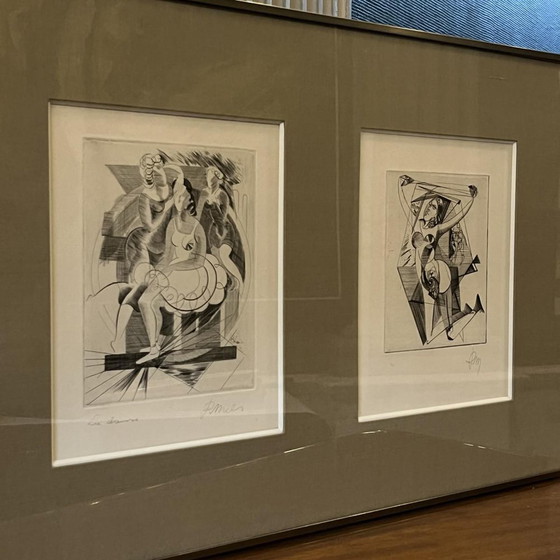 René Mels (Meulemans), Compositions, Gravures, 1945, Lot de 2 – Tirages d'art (photo 13 of 13)
