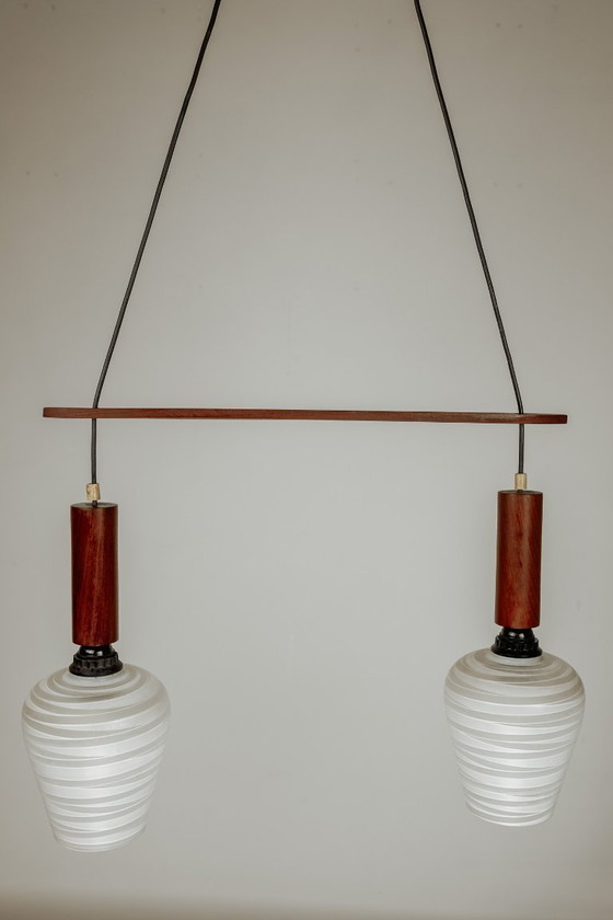 Image 1 of Vintage mid century modern hanglamp