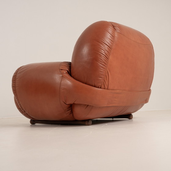 Image 1 of Italian Leather Lounge Chair