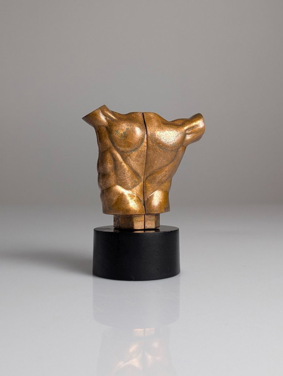 Image 1 of Miguel Berrocal "Torso Roca", escultura de bronce, prueba de artista X/X