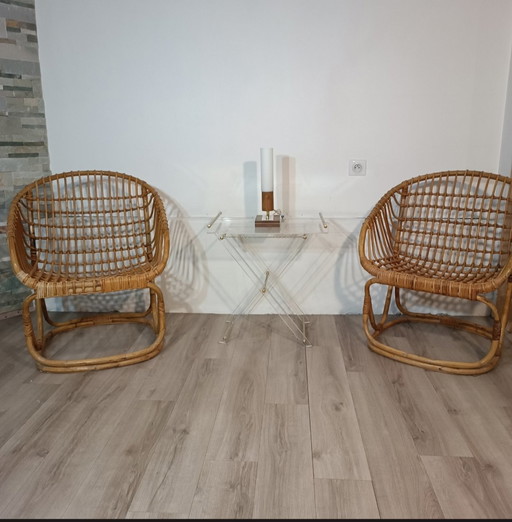 Pair of armchairs by Tito Agnoli for Bonacina 1960