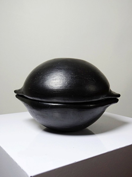 Image 1 of Pair of black pottery bowls from Chamba, Colombia, Pijao craftsmanship, 1970s