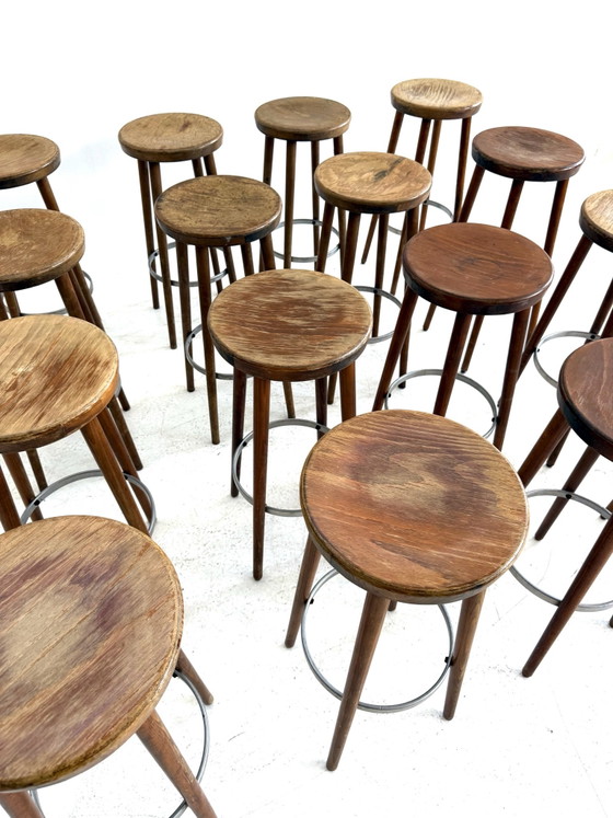 16x vintage barstool, Spahn Stadtlohn ‘60s – Wood, Metal (photo 5 of 9)